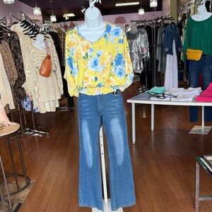 Classic Blue Flare Jeans for Women